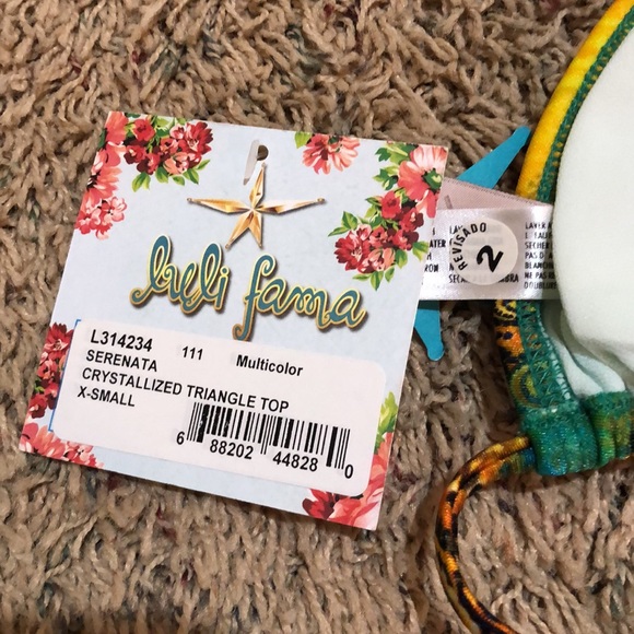 Luli Fama Serenata rhinestone triangle bikini top - Picture 6 of 6